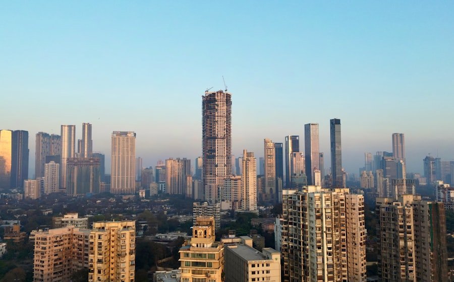 The Mumbai skyline